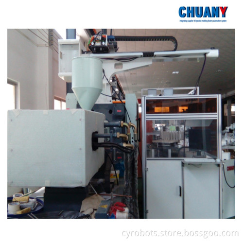 China Foshan Industrial 6-Axis Robot Arm for In-Mold Labeling and Injection Systems